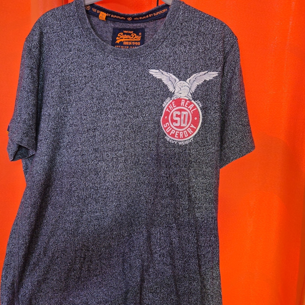 Superdry Black and White Graphic Tee